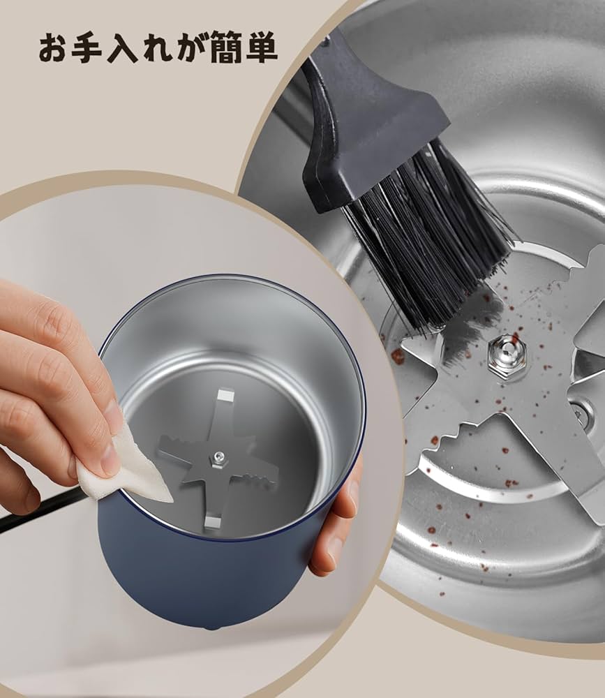 Amazon.co.jp: コーヒーミル 電動 TOAKELI 電動コーヒーミル